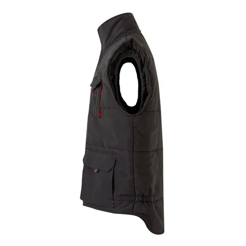 VL NERGAL. Padded vest, two-tone, multi-pocket (120g/m²), in polyester (100%)