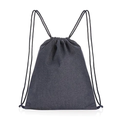 Impact AWARE™ recycled denim drawstring backpack Impact AWARE™ recycled denim drawstring backpack