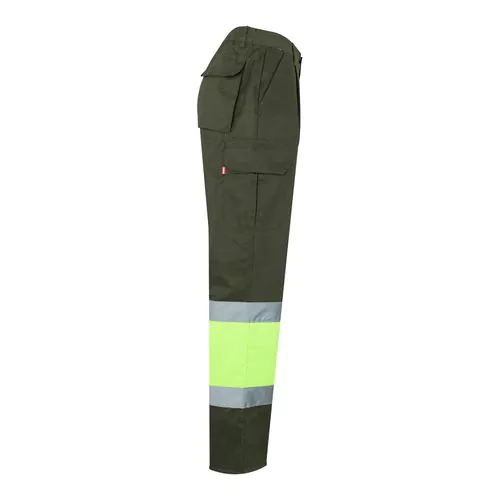 VL ATHENA. Two-tone twill trousers (210g/m²), lined, multi-pocket, in cotton (20%) and polyester (80%) VL ATHENA. Two-tone twill trousers (210g/m²), lined, multi-pocket, in cotton (20%) and polyester (80%)