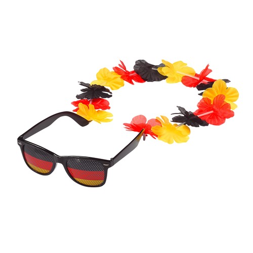 Fun glasses "Germany" with flower chain Fun glasses "Germany" with flower chain