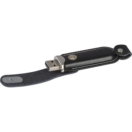 USB-stick van leder, 4GB USB-stick van leder, 4GB