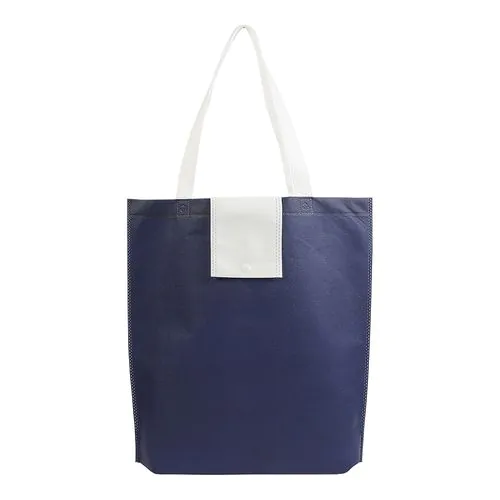 Not woven 80g/m2 foldable shopping bag with short handles