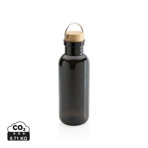 Bouteille 680ml en rPET RCS, couvercle en bambou Bouteille 680ml en rPET RCS, couvercle en bambou