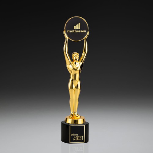 Champions Award with black crystal base Champions Award with black crystal base