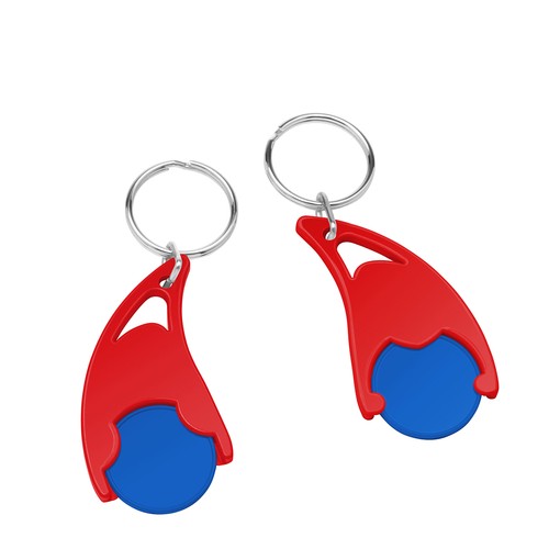 Chiphouder met winkelwagenmuntje 1€ "Epsilon" Chiphouder met winkelwagenmuntje 1€ "Epsilon"