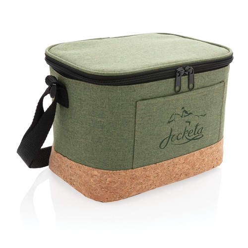 Bolsa y nevera bicolor con detalle de corcho