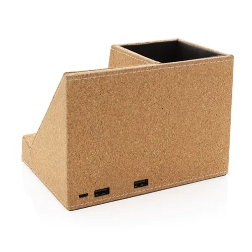 Cork pen holder and 5W wireless charger Cork pen holder and 5W wireless charger