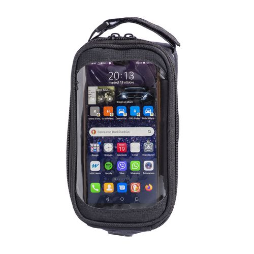 600D polyester bicycle bag with mobile holder