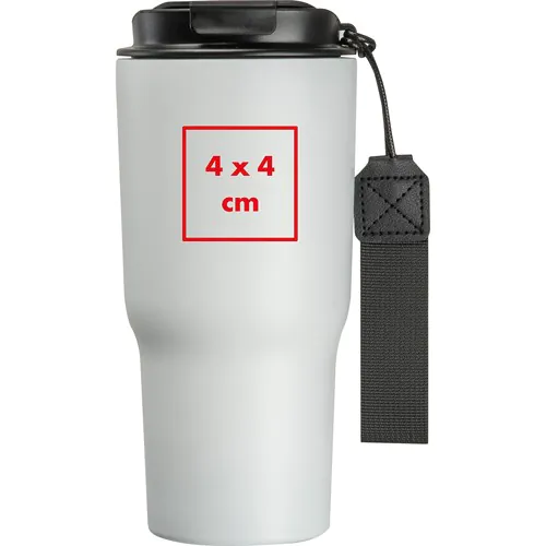 Dubbelwandige drinkbeker van rvs, 550 ml Dubbelwandige drinkbeker van rvs, 550 ml