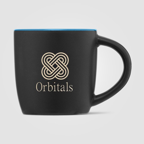 Zanzibar - Tasse en céramique noire matte de 355 ml avec ColourPop