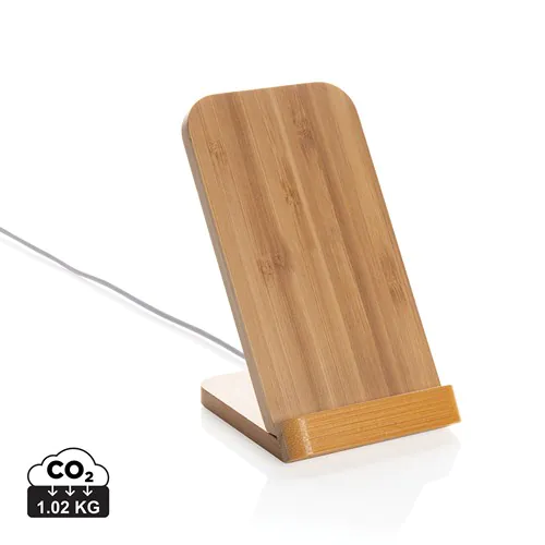 Bamboo 5W wireless charging stand Bamboo 5W wireless charging stand