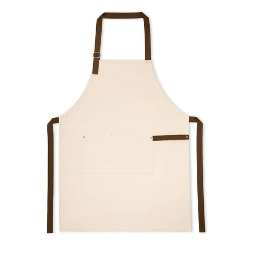 HOLM. Schürze aus 100% Canvas-Baumwolle (320 g/m²) mit Metalldetails