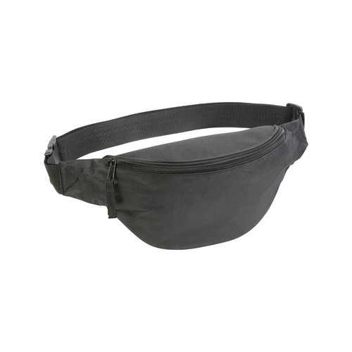 600 D Polyester slim, 1 pocket, with adjustable waist strap and clip closure 600 D Polyester slim, 1 pocket, with adjustable waist strap and clip closure