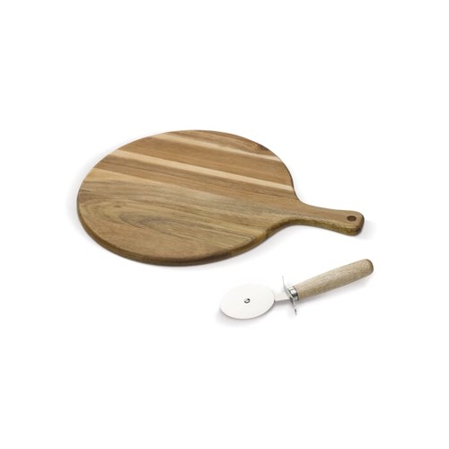 Planche à découper avec couteau à pizza