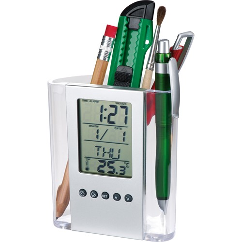 Acrylic desk pen holder Madrid