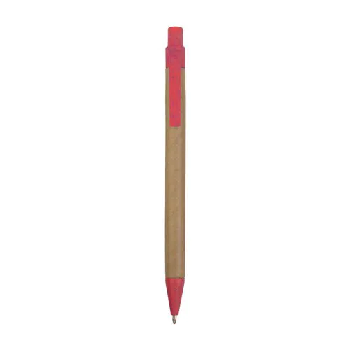 Stylo à déclic en papier recyclé avec détails en paille de blé (50%) et PP (50%)