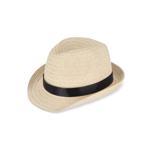 Chapeau de paille végétal avec bande colorée Chapeau de paille végétal avec bande colorée