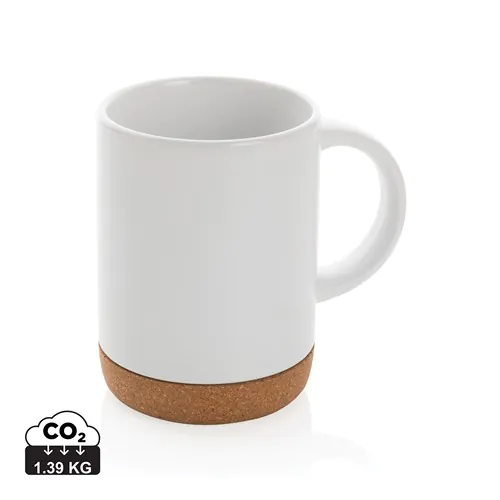 Ceramic mug with cork base 280ml Ceramic mug with cork base 280ml