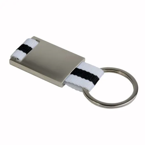 Metal and nylon key ring in a black box Metal and nylon key ring in a black box