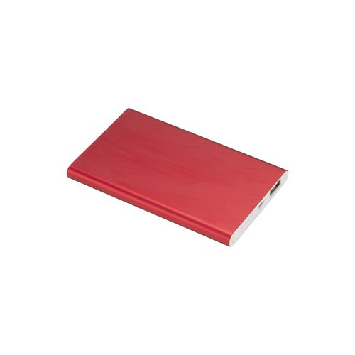 4000mAh aluminium power bank. Max Output 5V-1000mA-Input 5V-1000mA
