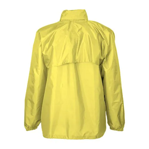 190T polyester windbreaker with fold-away hood with zip. Folds up into a waist bag 190T polyester windbreaker with fold-away hood with zip. Folds up into a waist bag