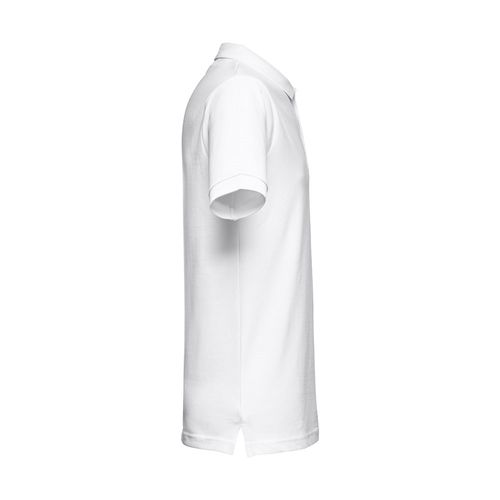 THC MONACO WH. Polo da uomo a maniche corte in cotone cardato