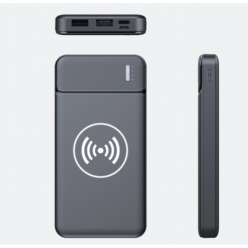 Power bank PB-103 QI chargement sans fil 5W et batterie 4000 mAh blanc (mat)