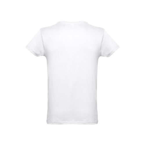 THC LUANDA WH. T-shirt da uomo in cotone tubolare. colore bianco