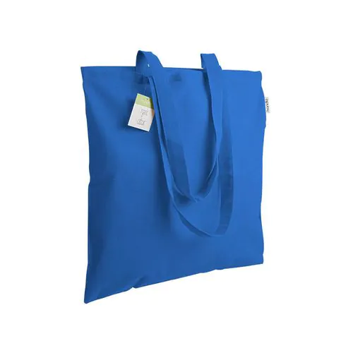 140 g/m2 organic cotton shopping bag, long handles 140 g/m2 organic cotton shopping bag, long handles