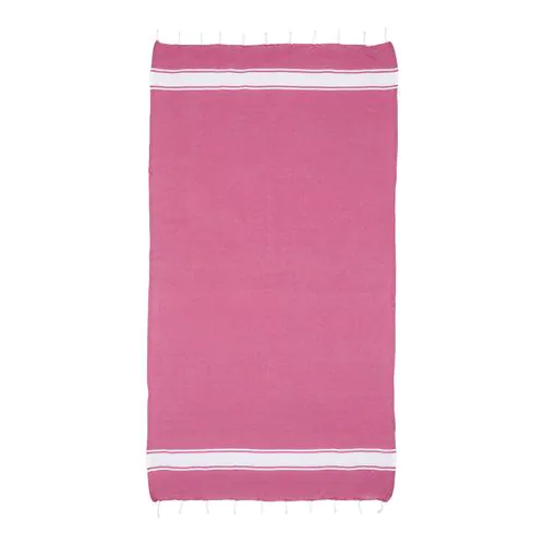Recycled cotton fringed beach towel Recycled cotton fringed beach towel