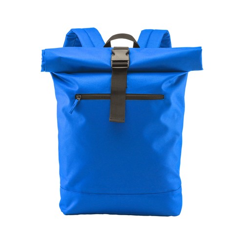 Recycled polyester R-PET PC (17") backpack with exterior zippered pocket Recycled polyester R-PET PC (17") backpack with exterior zippered pocket
