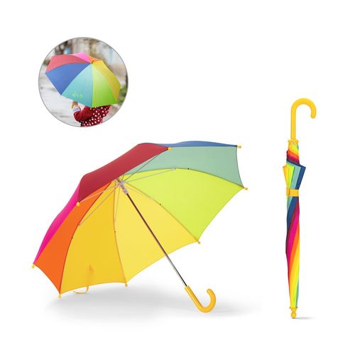 OLIVIA. 19-calowy kolorowy parasol dla dzieci z poliestru 190T OLIVIA. 19-calowy kolorowy parasol dla dzieci z poliestru 190T