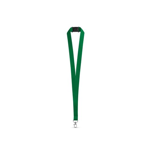 LEEDS. Lanyard en polyester avec fermoir de sécurité