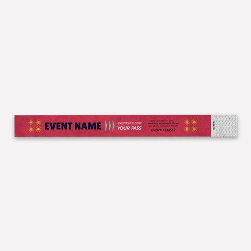 Customizable 25mm Tyvek Identification Wristband