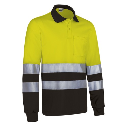 koszulka polo z odblaskowymi paskami