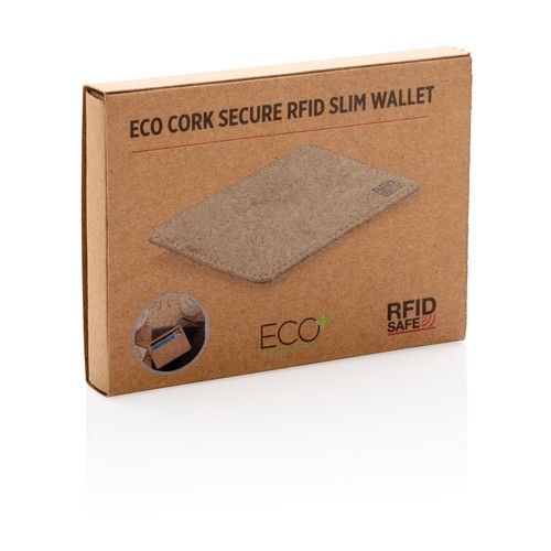 Cork secure RFID slim wallet Cork secure RFID slim wallet