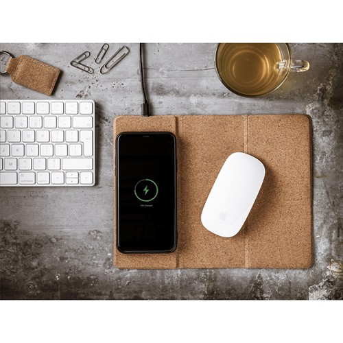 Cork Wireless Charging Mousepad Cork Wireless Charging Mousepad