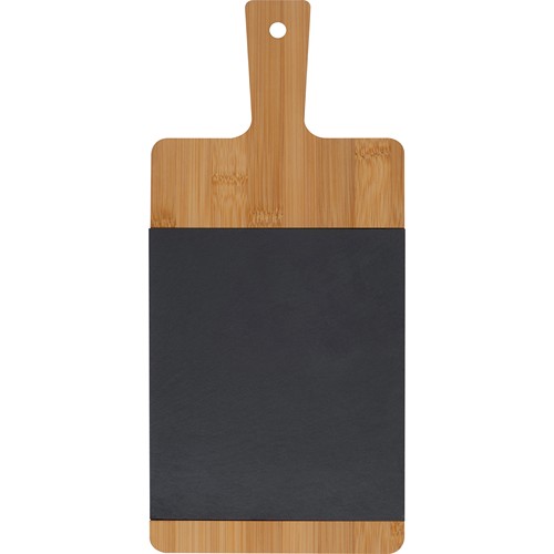 Bamboo board with slate insert