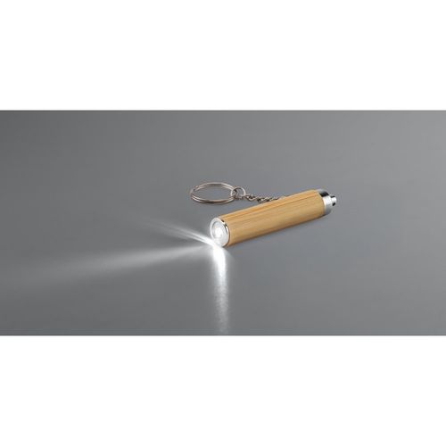 RACHEL. Bamboo and ABS key ring with LED torch RACHEL. Bamboo and ABS key ring with LED torch