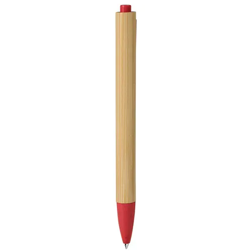 PENNA A SFERA CON REFILL BLU IN BAMBÙ E PAGLIA DI GRANO+ABS