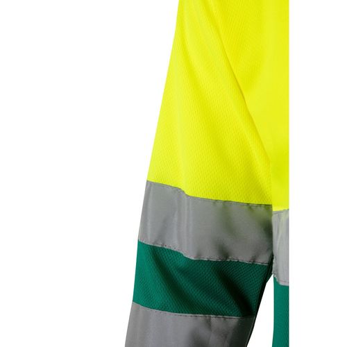 VL VULCAN. Polo bicolore (160g/m²) à manches longues, en polyester (100%) VL VULCAN. Polo bicolore (160g/m²) à manches longues, en polyester (100%)