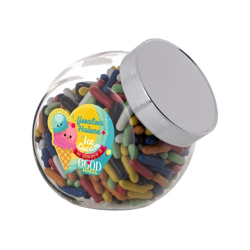 Medium glass jar 0,9 liter