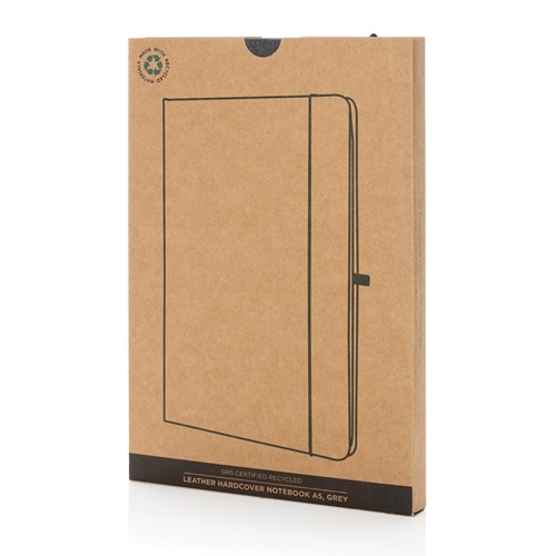 A5 Hardcover Notizbuch aus GRS recyceltem PU A5 Hardcover Notizbuch aus GRS recyceltem PU