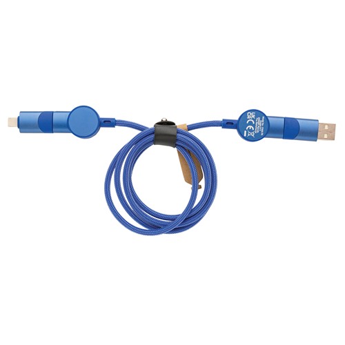 Oakland 1.2meter RCS rplastic 6-in-1 fast charging 45W kabel Oakland 1.2meter RCS rplastic 6-in-1 fast charging 45W kabel