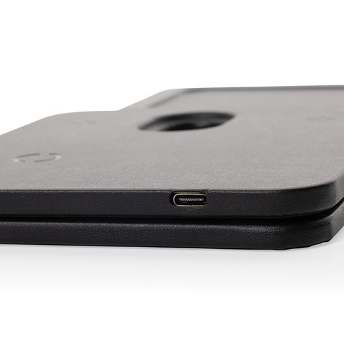 Base di ricarica wireless 3 in 1 Swiss Peak in rPU RCS