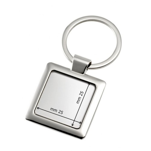 KEYCHAIN WITH SQUAED HOLLOW 25x25mm KEYCHAIN WITH SQUAED HOLLOW 25x25mm