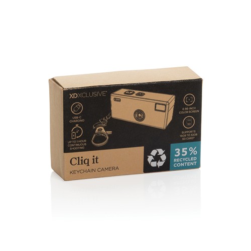Cliq it RCS gerecyclede plastic sleutelhangercamera