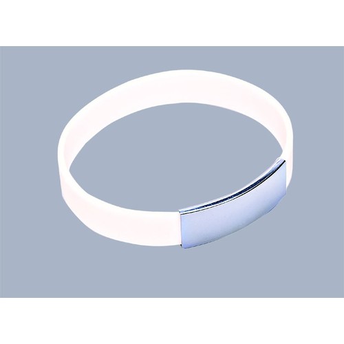 BRACELET FOR MAN WHITE SILICONE