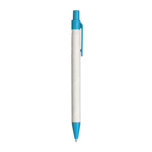Stylo à bille en papier recyclé avec détails en PLA coloré