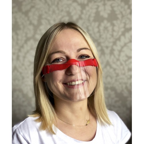 Visiera HESTIA - mascherina trasparente per naso e bocca